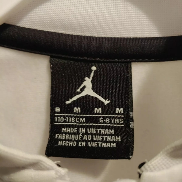 Air Jordan White Black Athletic Active Zip Jacket - Picture 5 of 5